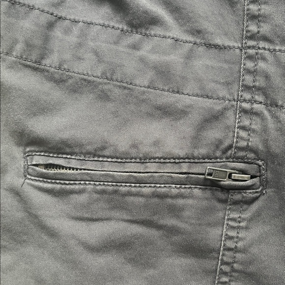 Lane Bryant cotton military style jacket with cinch drawstring sparkle EUC - Picture 5 of 11